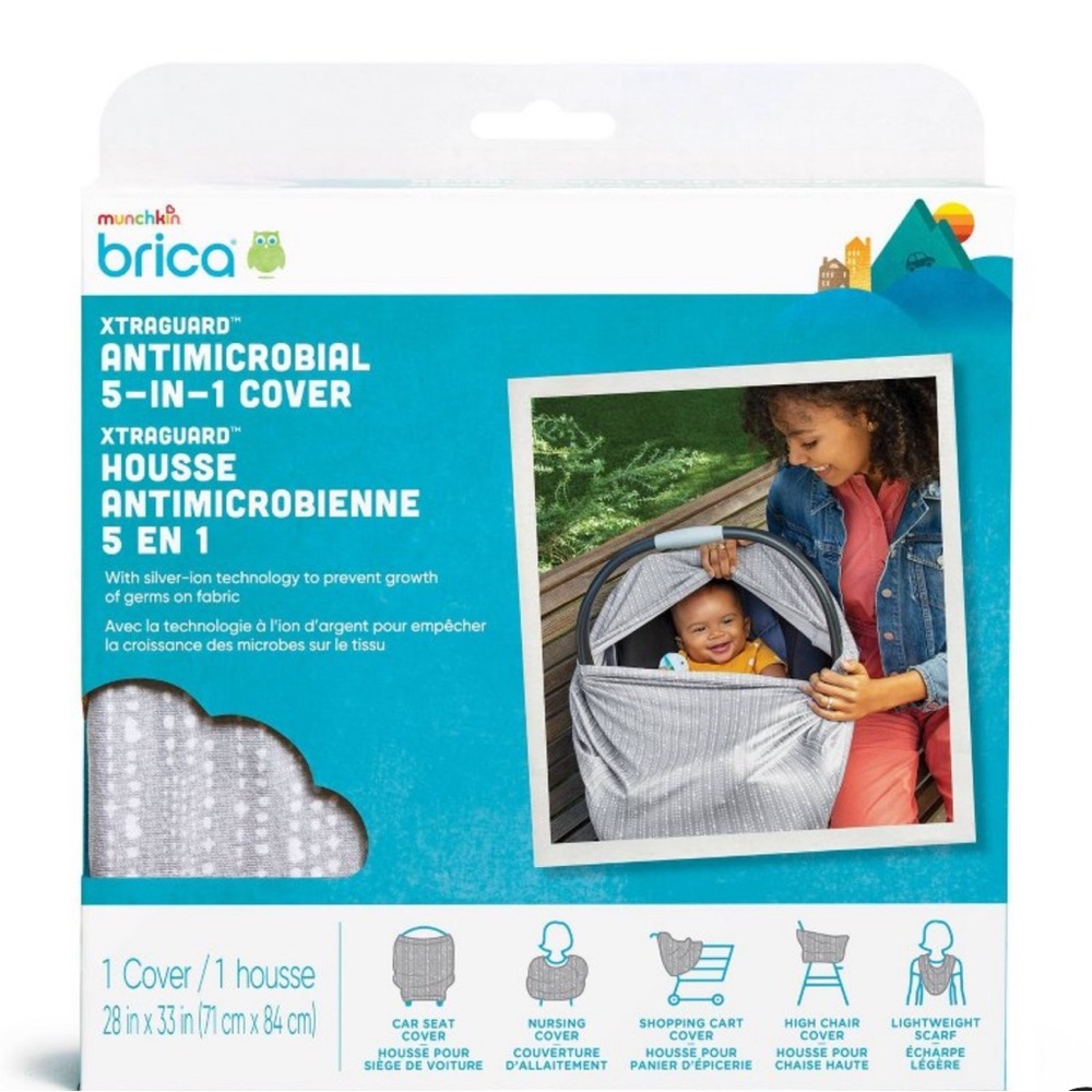 Munchkin Brica 5-in-1‎ Nursing Cover - Gray